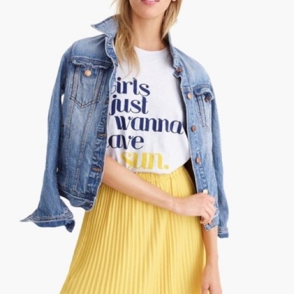 J. Crew Tops - J.Crew Collectors Tee Girls Just Wanna Have Sun